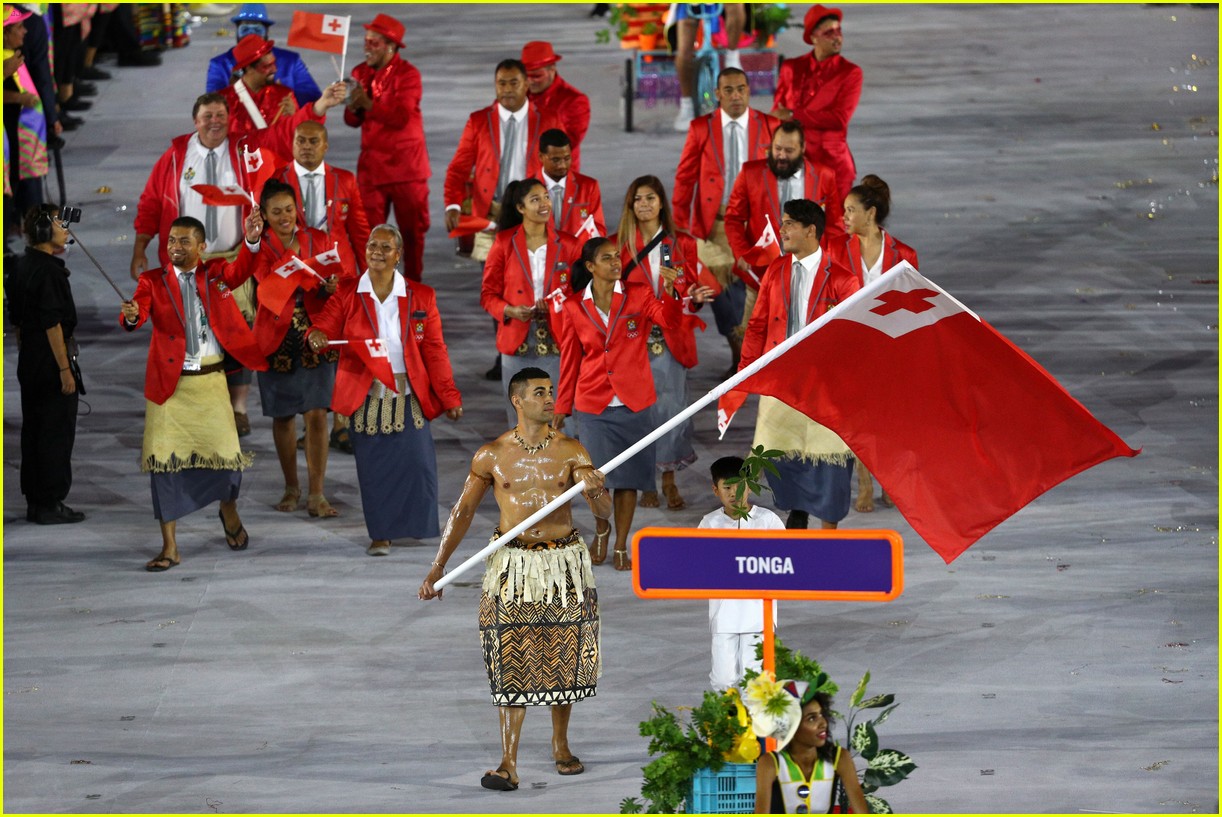 Meet Pita Taufatofua, the Tonga Flag Bearer the is Going Crazy